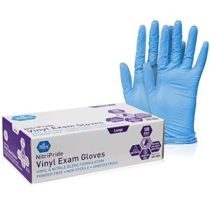 Med PRIDE NitriPride Nitrile-Vinyl Blend Exam Gloves