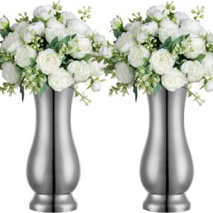 Metal Vase Centerpiece Decoration,Tabletop Flower