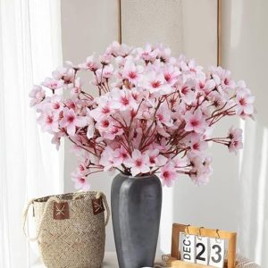RECUTMS Cherry Blossom Flowers Artificial