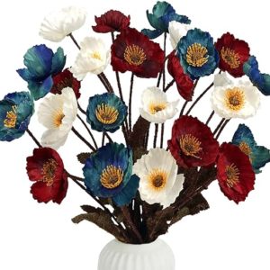 RelatoHolife Artificial Poppy Silk Flowers