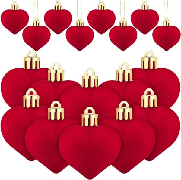 Valentine's Day Heart Shaped Ornaments WF Shopping