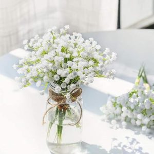 Veryhome 10PCS 30 Bunches White Babys Breath Flowers