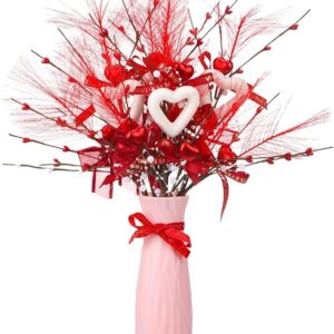 XLSXEXCL Artificial Valentine’s Day Heart Shaped Berry Picks