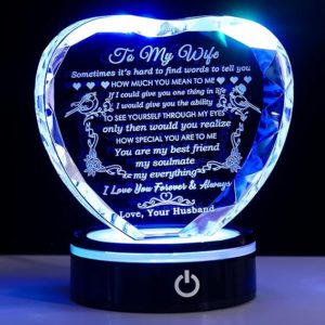 YWHL Gifts for Wife with Colorful LED Base