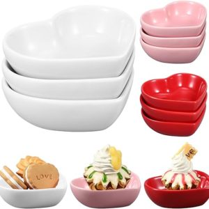 ZCYSRLQIN 6 Pcs Heart Shaped Bowls