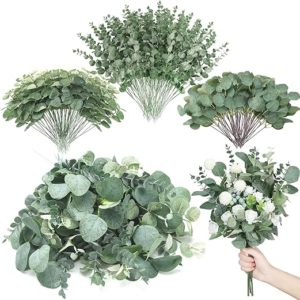 270 Pcs 3 Kinds Mixed Eucalyptus Leaves Stems Bulk