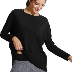 CRZ YOGA Long Sleeve Workout Shirts for Women