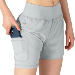 Gopune Women's 2 in 1 Running Shorts Workout