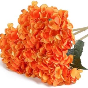 Kisflower 6Pcs Silk Hydrangea Artificial Flowers
