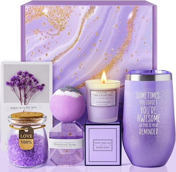 Lavender Spa Valentine's Day Gift Basket Set