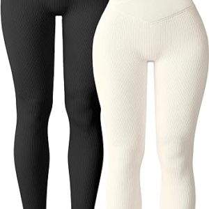 OQQ Women's 2 Piece Yoga Leggings