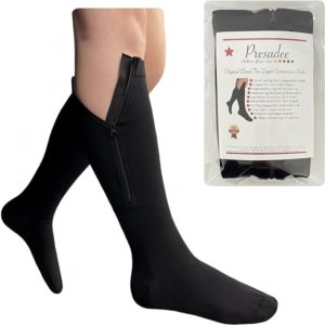 Zipper Compression Calf Leg Socks