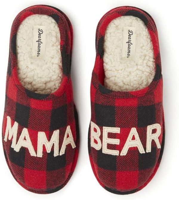 Cute Cozy Mothers Day Gift Mama Bear Slipper