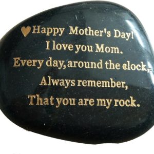Engraved rock unique rare Mothers Day Gifts from Daughter