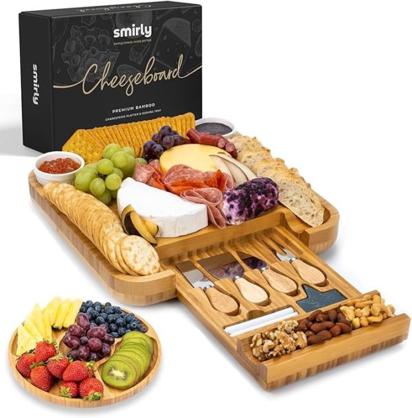 SMIRLY Charcuterie Boards Gift Set for Mom