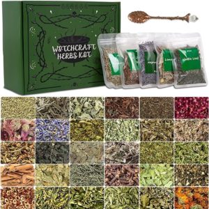 Witchcraft Supplies Herbs Kit for Witch Beginners