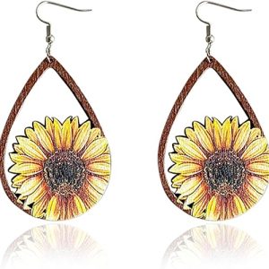 2024 Fall Thanksgiving Earrings for Women Statement Turkey Pumpkin Sunflower