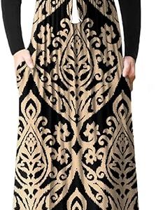 GRECERELLE Womens 2024 Maxi Dresses Long Sleeve Casual Long T Shirt Dress Travel Vacation Outfits