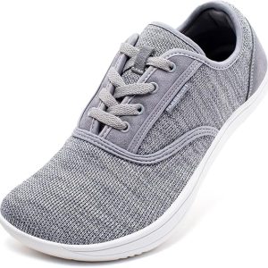 HOBIBEAR Wide-Toe-Box Barefoot Shoes for Mens Womens Minimalist Breathable Trail Running Walking Shoes