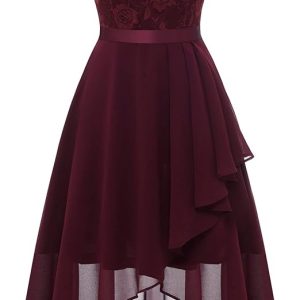 Wedtrend Women's Formal Dress Ruffle Cocktail Party Dress Flutter Sleeve Fall Wedding Guest Dress