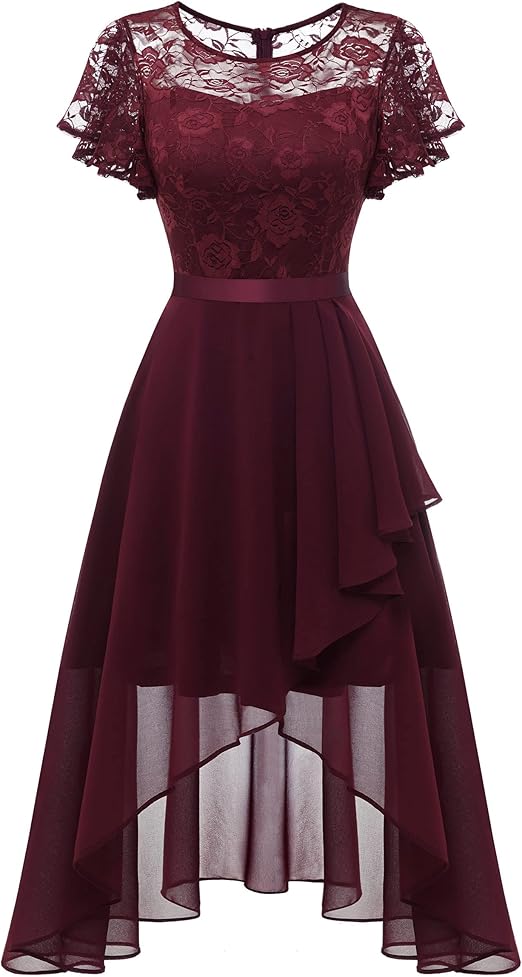 Wedtrend Women's Formal Dress Ruffle Cocktail Party Dress Flutter Sleeve Fall Wedding Guest Dress Wedtrend Women's Formal Dress Ruffle Cocktail Party Dress Flutter Sleeve Fall Wedding Guest Dress