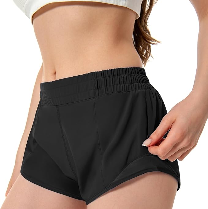 Athletic Shorts for Women Running Shorts with Liner, Quick Dry Active Workout Gym Shorts with Pockets 2.5 Inch Athletic Shorts for Women Running Shorts with Liner, Quick Dry Active Workout Gym Shorts with Pockets 2.5 Inch
