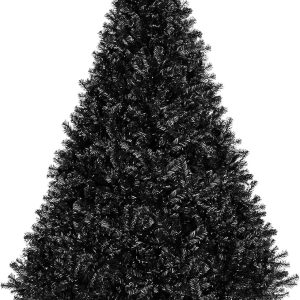 Best Choice Products 6ft Artificial Full Black Christmas Tree Seasonal Holiday Decoration for Home