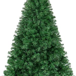 Best Choice Products Artificial Christmas Tree, 6ft Premium Unlit Hinged Design, Dense Branches Realistic Holiday Décor​ w/Easy Assembly, Base