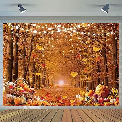 CYLYH 7x5ft Fall Photography Backdrop Autumn Maple Forest Leaves Pumpkin Party Background Thanksgiving Party Supplies Farm Harvest Event Banner Thanksgiving Photo Booth Props CYLYH 7x5ft Fall Photography Backdrop Autumn Maple Forest Leaves Pumpkin Party Background Thanksgiving Party Supplies Farm Harvest Event Banner Thanksgiving Photo Booth Props