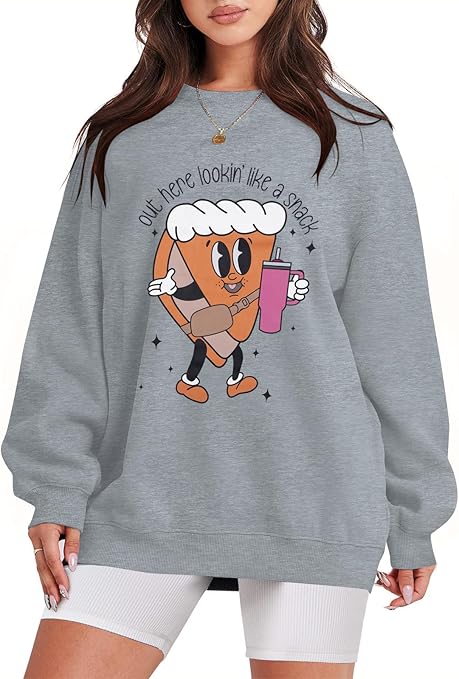 KIDDAD Thanksgiving Sweatshirt Women Cute Turkey Graphic Shirts Oversized Thankful Gifts Top Casual Fall Pullover Tops KIDDAD Thanksgiving Sweatshirt Women Cute Turkey Graphic Shirts Oversized Thankful Gifts Top Casual Fall Pullover Tops