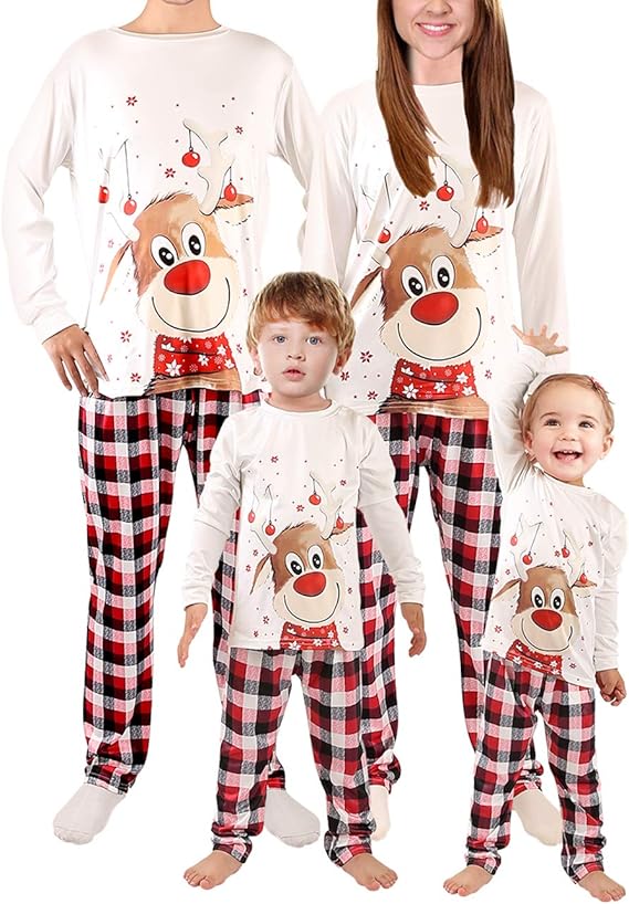 Angelaicos Christmas Pajamas Sets Holidays Family Matching Sleepwear Long Sleeve Adult Angelaicos Christmas Pajamas Sets Holidays Family Matching Sleepwear Long Sleeve Adult
