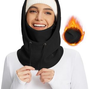 BALEAF Fleece Balaclava Face Mask,Thermal Ski Mask for Men and Women,Winter Hats Face Cover Hood Cold Weather Gear. (2 Size)