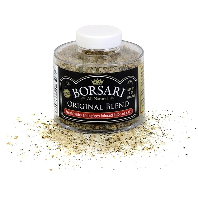 Borsari Original Seasoning Salt - Seasoned Salt Blend - Gourmet Seasonings With Herbs and Spices - All Natural Seasoning Blend for Cooking Borsari Original Seasoning Salt - Seasoned Salt Blend - Gourmet Seasonings With Herbs and Spices - All Natural Seasoning Blend for Cooking