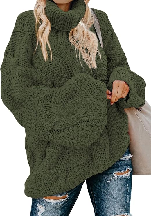 Dokotoo Womens Turtle Neck Sweater Fashion 2024 Loose Casual Cozy Chunky Pullover Tops Dokotoo Womens Turtle Neck Sweater Fashion 2024 Loose Casual Cozy Chunky Pullover Tops