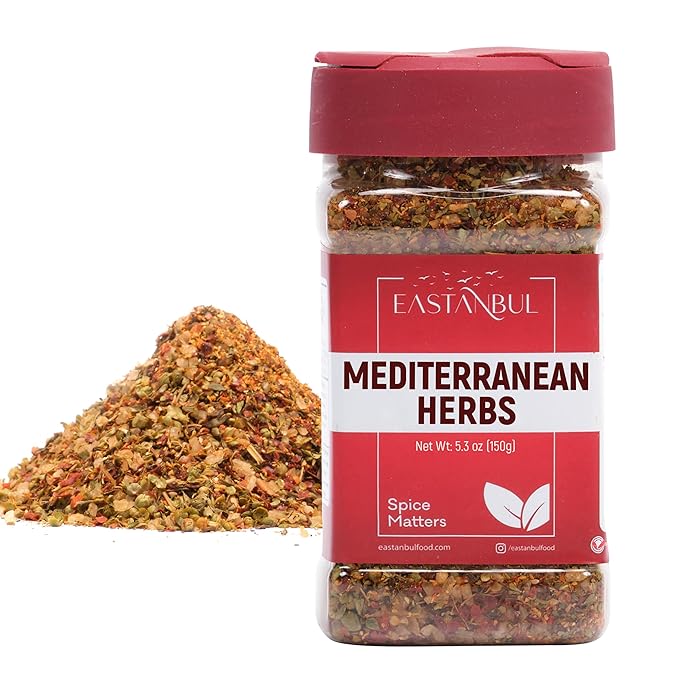 Eastanbul Mediterranean Spice Blend, 5.29oz Mediterranean Seasoning, Mediterranean Herb & Salt Blend, Mediterranean Spiced Sea Salt Eastanbul Mediterranean Spice Blend, 5.29oz Mediterranean Seasoning, Mediterranean Herb & Salt Blend, Mediterranean Spiced Sea Salt