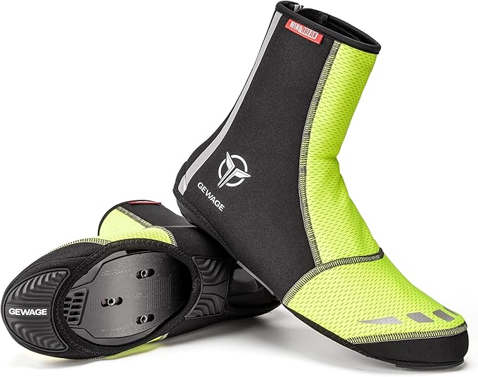 GEWAGE Cycling Shoe Covers -Warm Bike Shoe Covers - Windproof Mountain Road Cycling Overshoes - Cycling Shoe Cover for Men Women GEWAGE Cycling Shoe Covers -Warm Bike Shoe Covers - Windproof Mountain Road Cycling Overshoes - Cycling Shoe Cover for Men Women