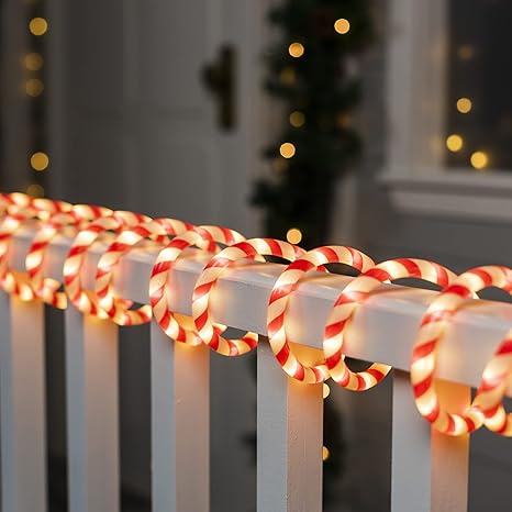 Joiedomi 40FT LED Candy Cane Rope Lights, Waterproof Outdoor 360 LED Christmas Decor Lights for Garden Yard Party Xmas Christmas Holiday Decorations Joiedomi 40FT LED Candy Cane Rope Lights, Waterproof Outdoor 360 LED Christmas Decor Lights for Garden Yard Party Xmas Christmas Holiday Decorations