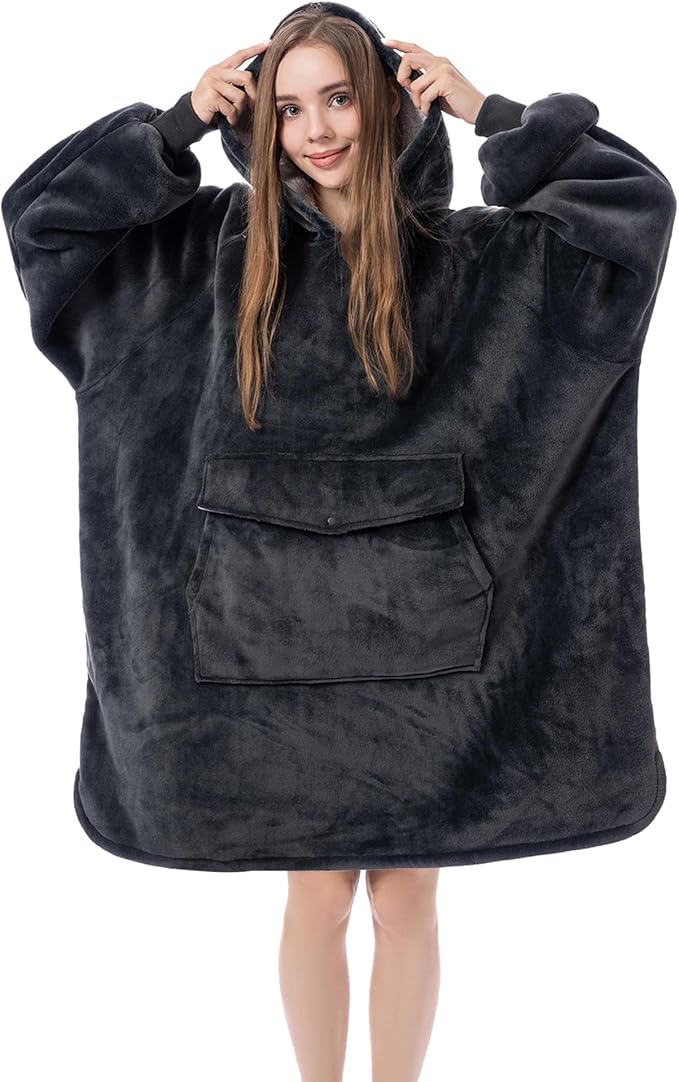 Krifey Wearable Blanket Hoodie, Oversized Sherpa Hooded as Birthday Gifts Christmas Gifts for Mom Women Girlfriend Men, Cozy Sweatshirt with Giant Pocket Krifey Wearable Blanket Hoodie, Oversized Sherpa Hooded as Birthday Gifts Christmas Gifts for Mom Women Girlfriend Men, Cozy Sweatshirt with Giant Pocket