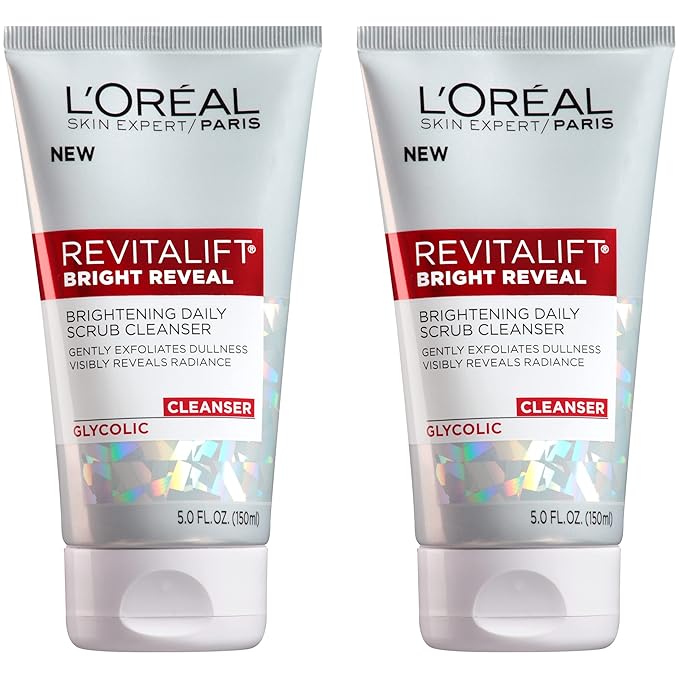 L'Oreal Paris Revitalift Bright Reveal Anti-Aging Facial Cleanser with Glycolic Acid 5 fl. oz (Pack of 2) L'Oreal Paris Revitalift Bright Reveal Anti-Aging Facial Cleanser with Glycolic Acid 5 fl. oz (Pack of 2)