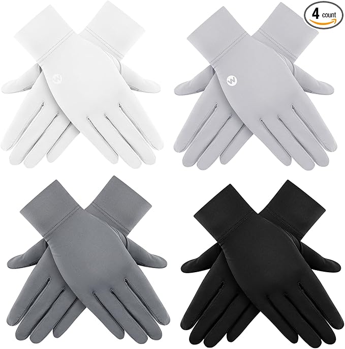Leumoi 4 Pairs Women Driving Gloves Sun Protection UV Gloves Touchscreen Gloves Women's Cycling Gloves Leumoi 4 Pairs Women Driving Gloves Sun Protection UV Gloves Touchscreen Gloves Women's Cycling Gloves