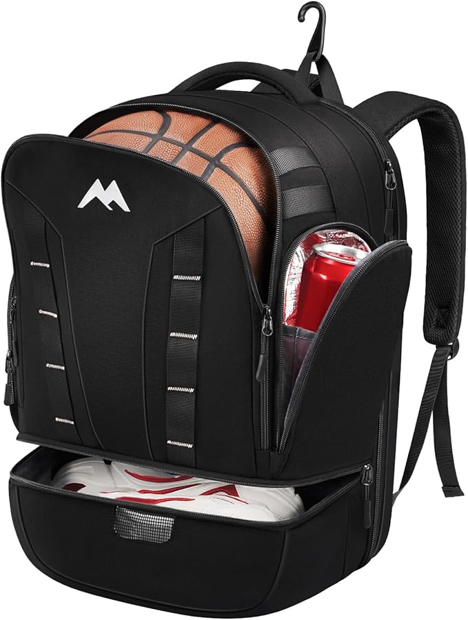 MATEIN Basketball Backpack, Boys Basketball Bag with Ball & Shoes Compartment, Youth Soccer Equipment Bags with Fence Hook & Insulated Pockets MATEIN Basketball Backpack, Boys Basketball Bag with Ball & Shoes Compartment, Youth Soccer Equipment Bags with Fence Hook & Insulated Pockets