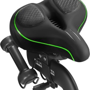 Oversized Bike Seat for Peloton Bike & Bike+, Comfort Seat Cushion Compatible with Peloton, Road or Exercise Bikes, Bicycle Wide Saddle Replacement for Men & Women, Accessories for Peloton