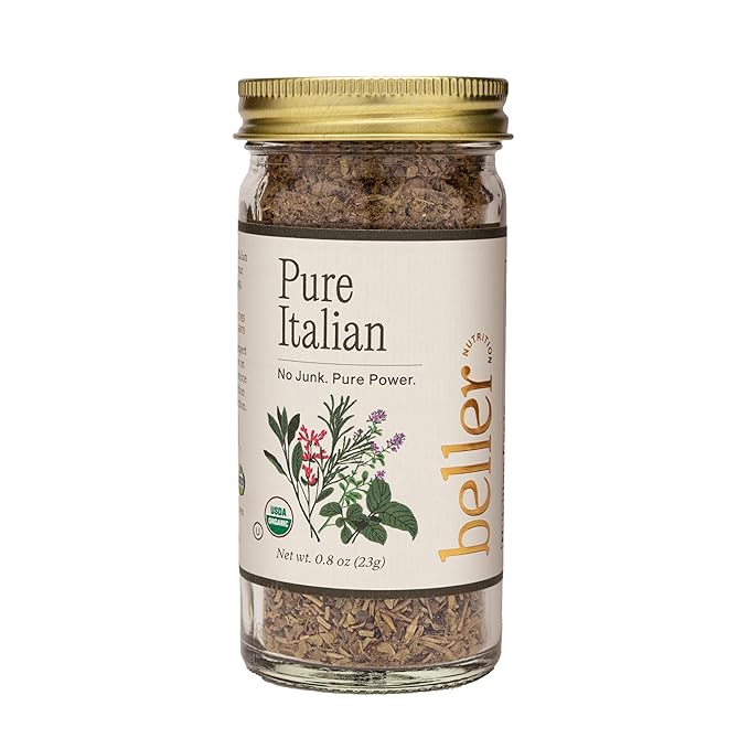 PURE ITALIAN 0.8 oz Organic Spice Blend Seasoning Rachel Beller Nutrition Power Spicing PURE ITALIAN | 0.8 oz | Organic Spice Blend Seasoning | Rachel Beller Nutrition Power Spicing