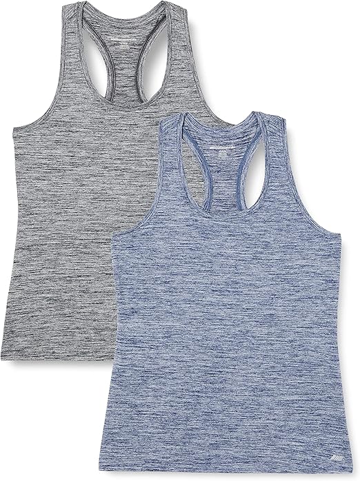 Amazon Essentials Women's Tech Stretch Racerback Tank Top (Available in Plus Size), Multipacks Amazon Essentials Women's Tech Stretch Racerback Tank Top (Available in Plus Size), Multipacks