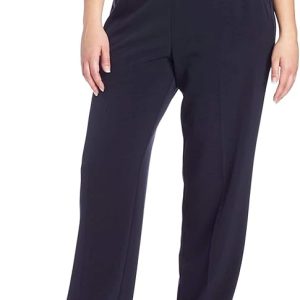 Briggs New York Women's Plus Size Pull on Dress Pant Average & Short Length