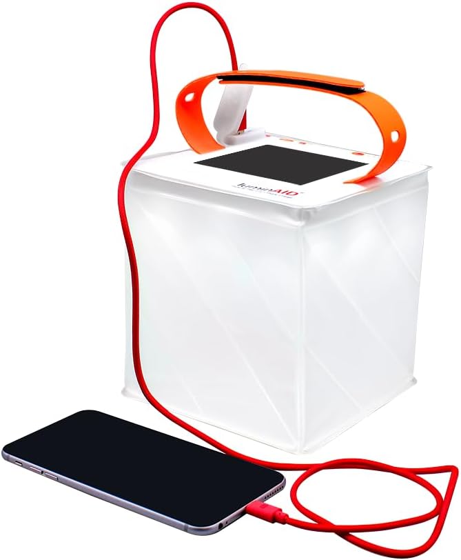 LuminAID Max QI 2-in-1 Solar Camping Lantern and Phone Charger - Inflatable LED Lamp for Camping, Hiking and Travel - Emergency Light for Power Outages, Hurricane, Survival Kits LuminAID Max QI 2-in-1 Solar Camping Lantern and Phone Charger - Inflatable LED Lamp for Camping, Hiking and Travel - Emergency Light for Power Outages, Hurricane, Survival Kits