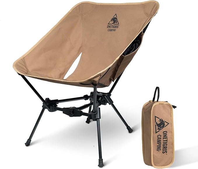 OneTigris Tigerblade Camping Chair, Lightweight Folding Backpacking Hiking Chair, Compact Portable 330 lbs Capacity OneTigris Tigerblade Camping Chair, Lightweight Folding Backpacking Hiking Chair, Compact Portable 330 lbs Capacity