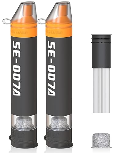 Personal Straw Water Filter to purify Water, Emergency Water Straws Portable Gear for Hiking, Camping, Travel, Fishing, Outing and Emergency Preparedness