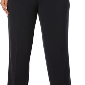 Rafaella Women's Plus Size Curvy Fit Gabardine Bootcut Dress Pants 16-22