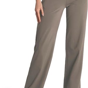 Safort Yoga Pants Women Wide Leg Pants with Pockets 28''/31''/34'' Stretch Loose Leg Comfy Lounge Petite, Regular, Tall